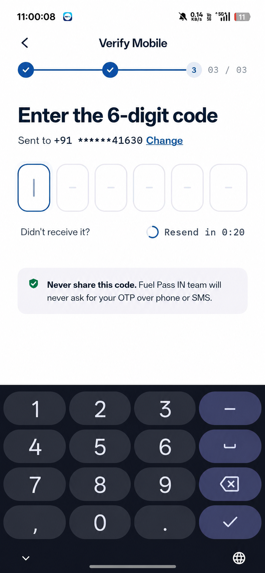 FuelPass citizen app screenshot 3